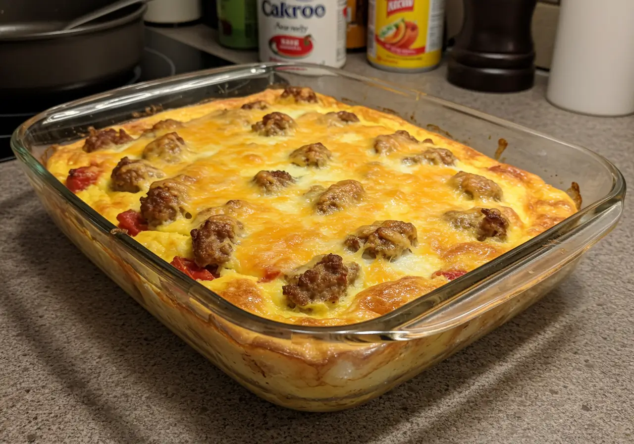 Easy Sausage and Egg Casserole