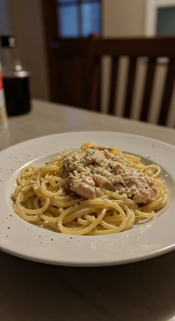 Creamy Chicken Pasta Recipe with Parmesan and Garlic