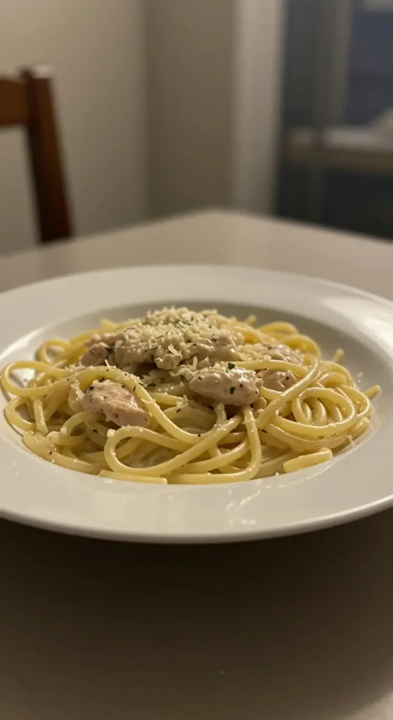 Creamy Chicken Pasta Recipe with Parmesan and Garlic