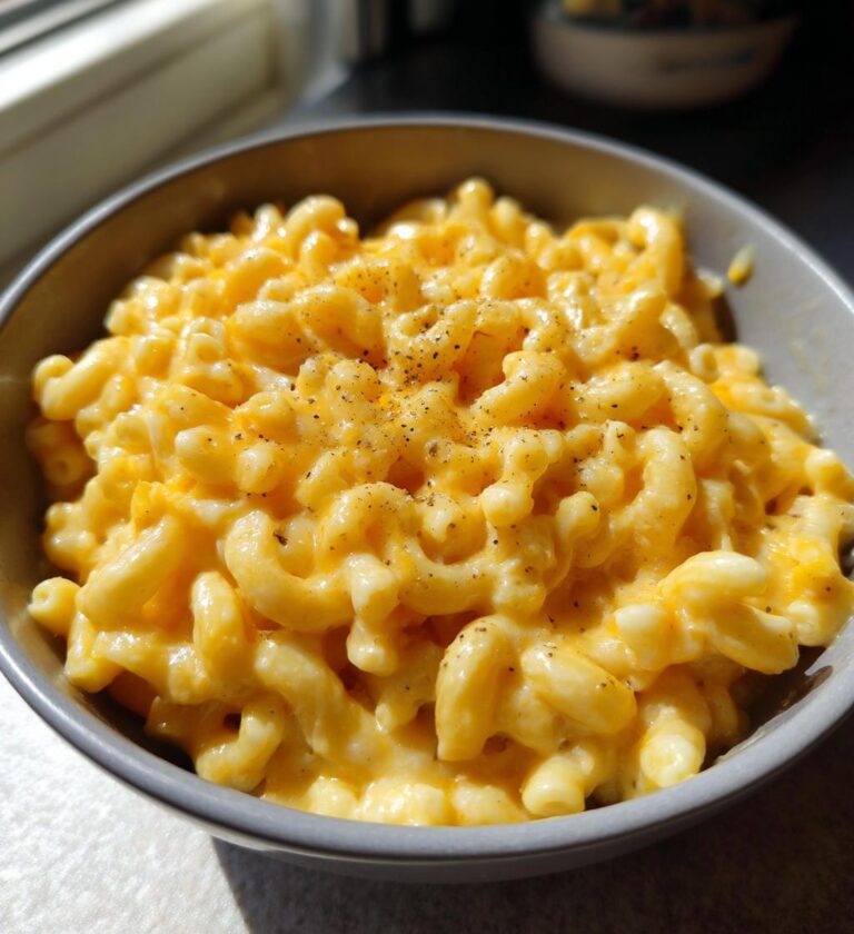 5-Minute Halal Mac and Cheese Bowl