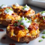 Baked Loaded Potato Boats