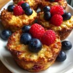 Baked Oatmeal Cups with Berries