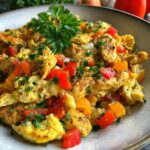 Breakfast Chicken Strips Skillet