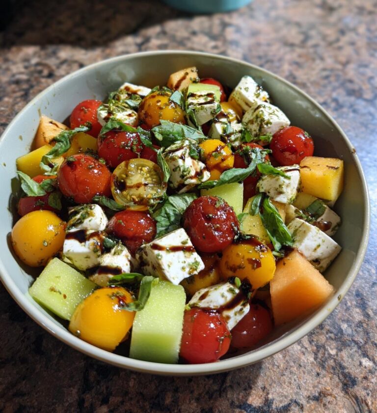 Caprese‑Style Melon Salad