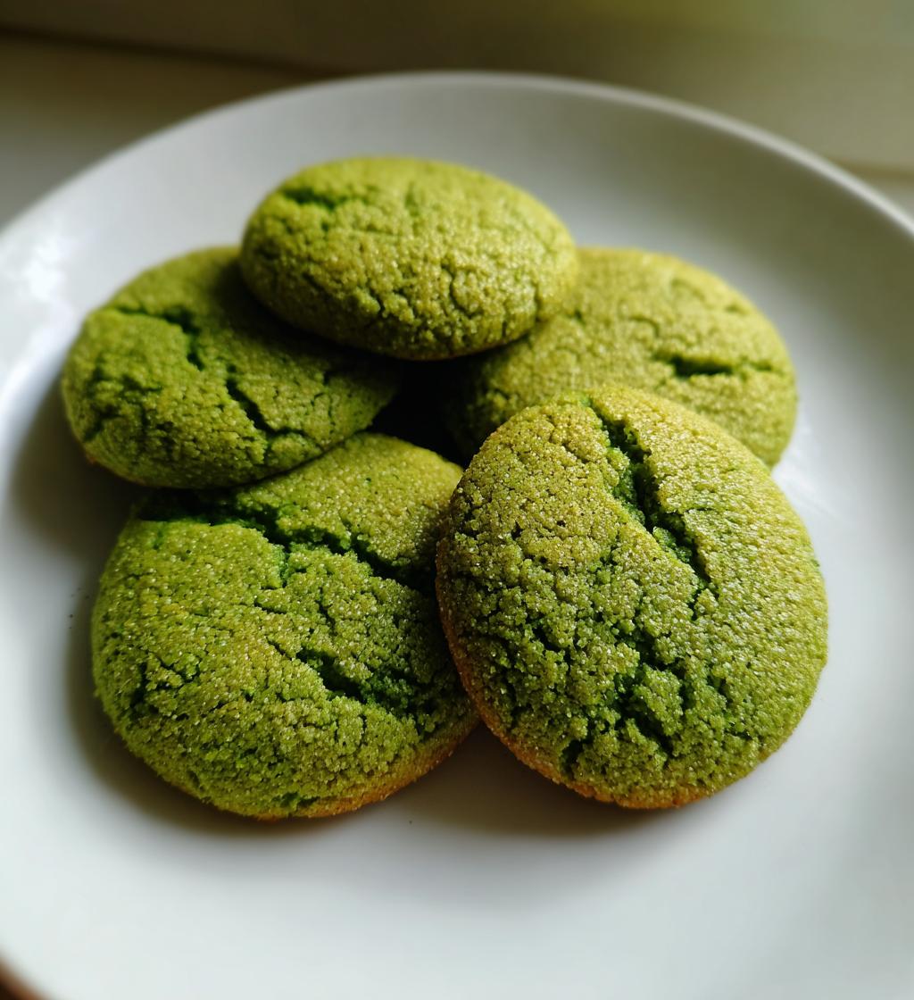 Chewy Matcha Cookies​