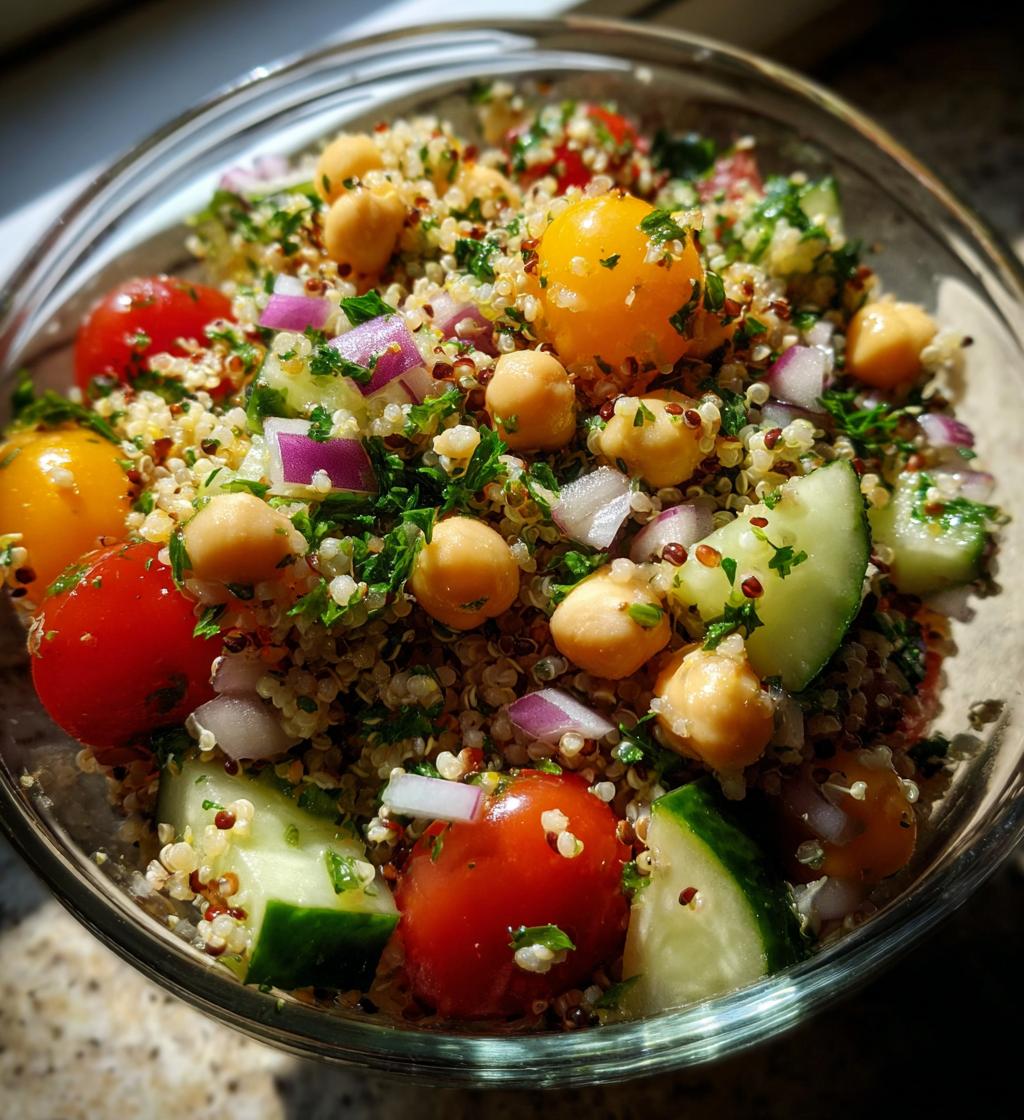 Chickpea and Quinoa Salad - detail 1