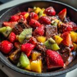 Chocolate Nut Chips with Fruit Salsa