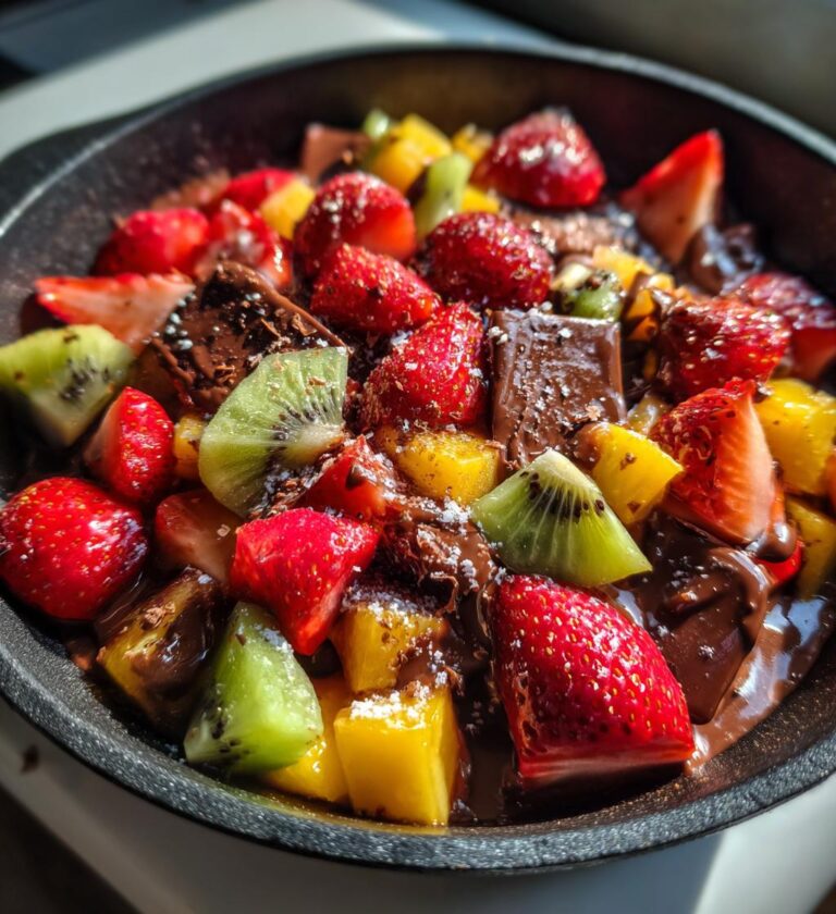 Chocolate Nut Chips with Fruit Salsa