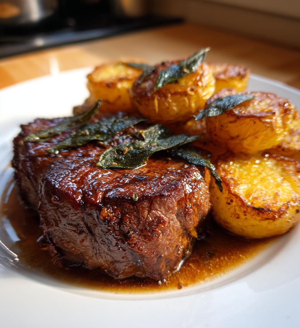 Cider‑Braised Pot Roast with Crispy Sage Potatoes