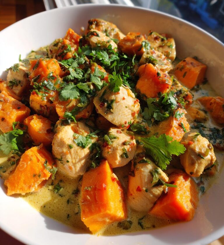 Coconut Chicken and Sweet Potato Skillet