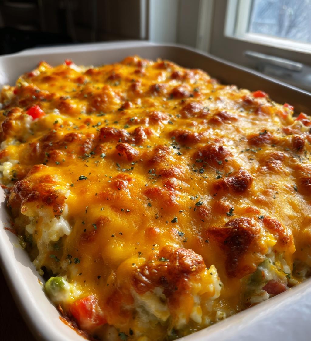 Company’s Coming Casserole (creamy baked chicken‑rice‑veg style dish)