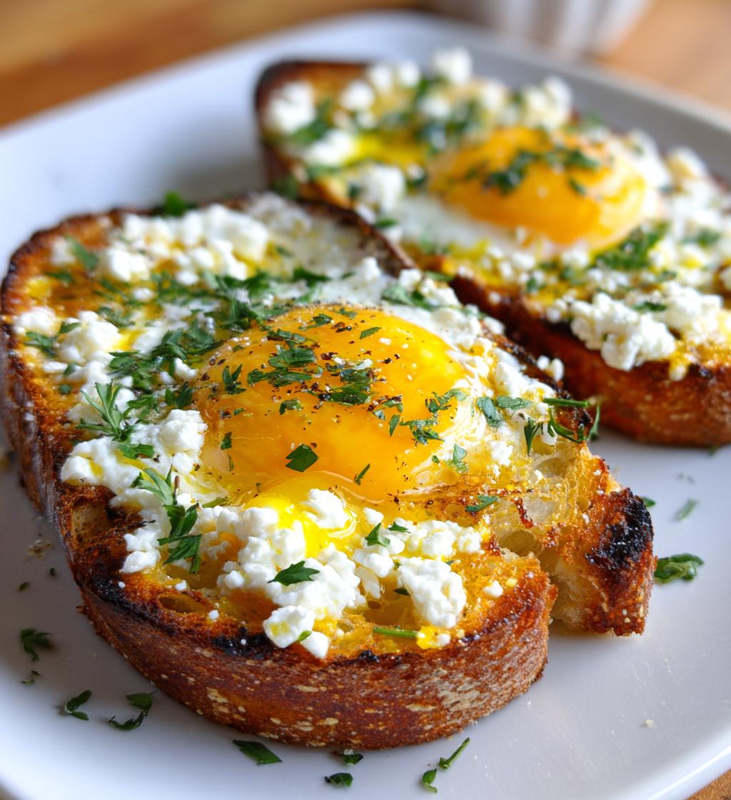 Crispy Feta Eggs Toast - detail 1