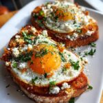 Crispy Feta Eggs Toast