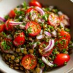 French Lentil Salad with Cherry Tomatoes