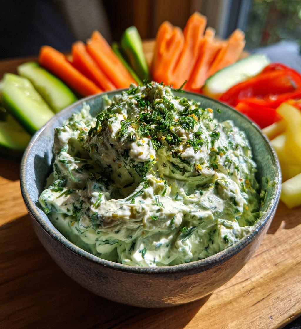 Green Goddess Salad Dip - detail 1