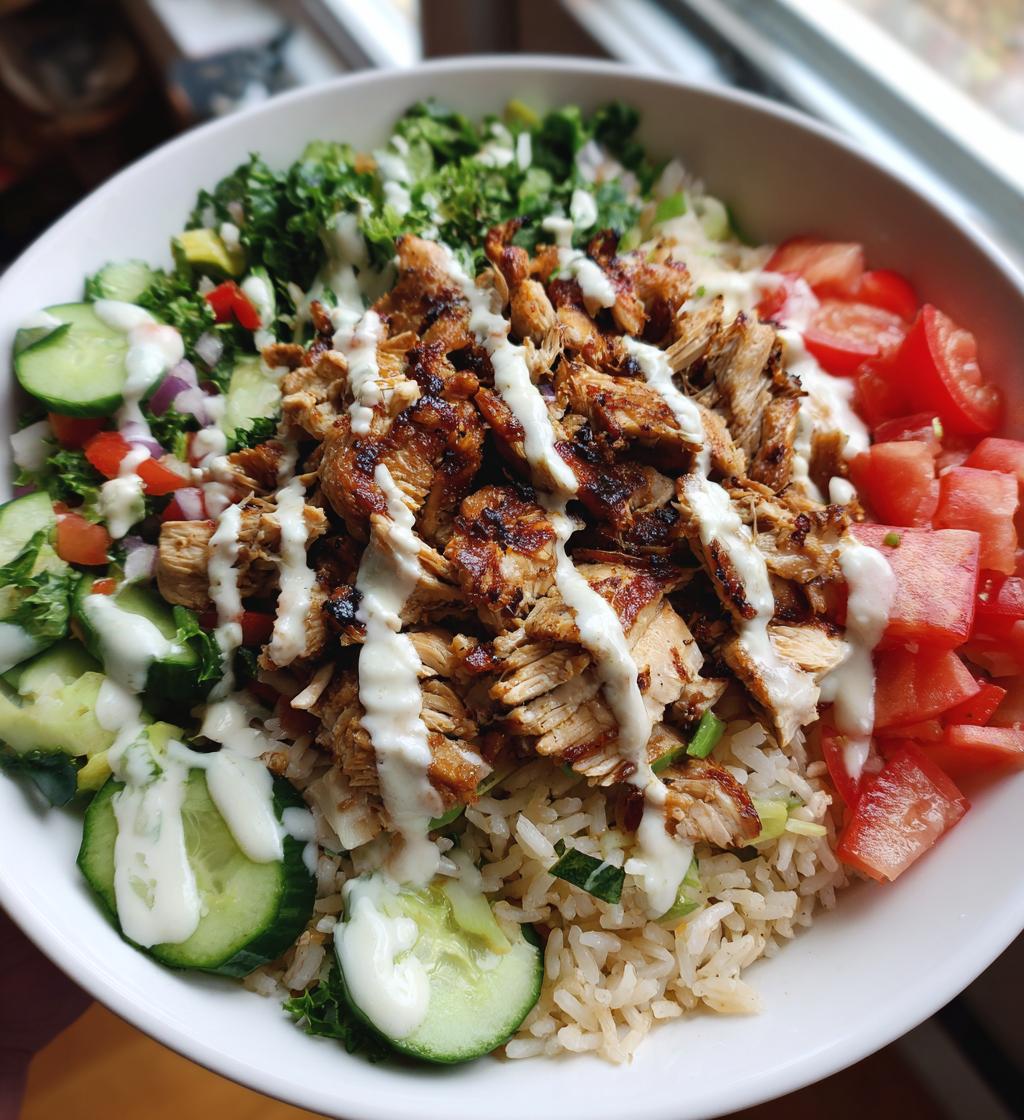 Halal Chicken Over Rice Bowl