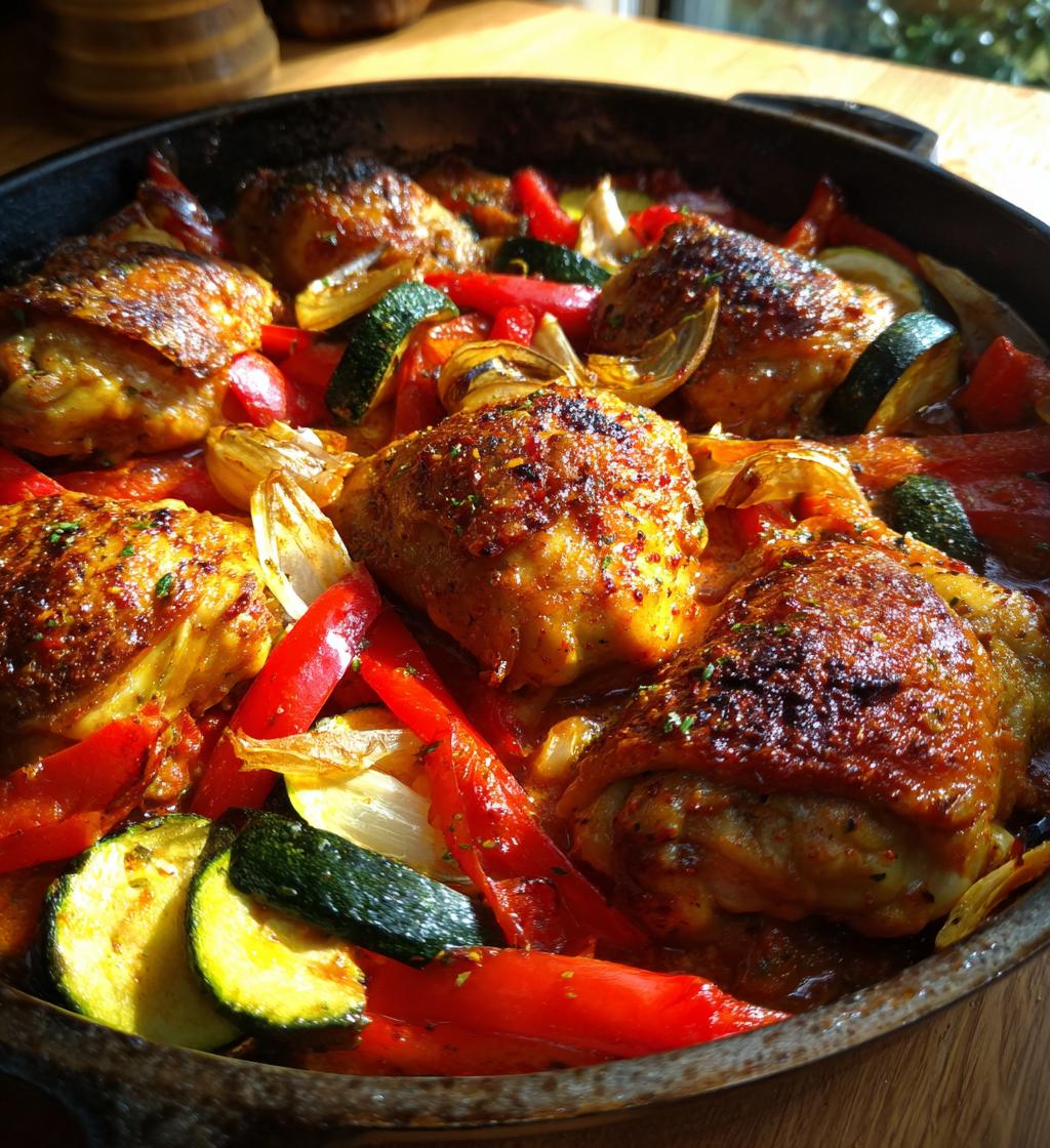 Harissa Chicken Traybake