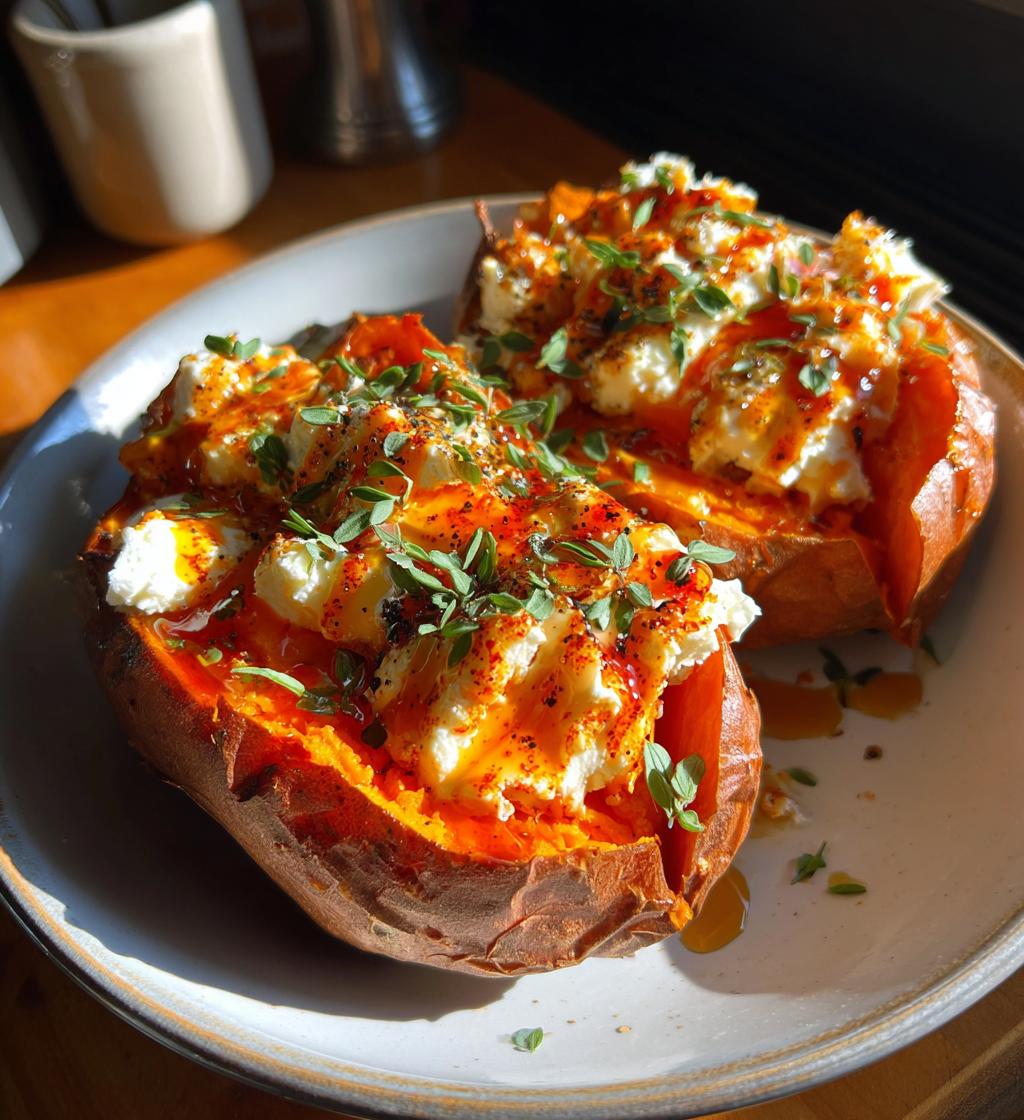 Hot Honey Cottage Cheese Sweet Potato Bowl - detail 1