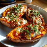 Hot Honey Cottage Cheese Sweet Potato Bowl