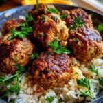 Kofte Turkish Meatballs with Rice