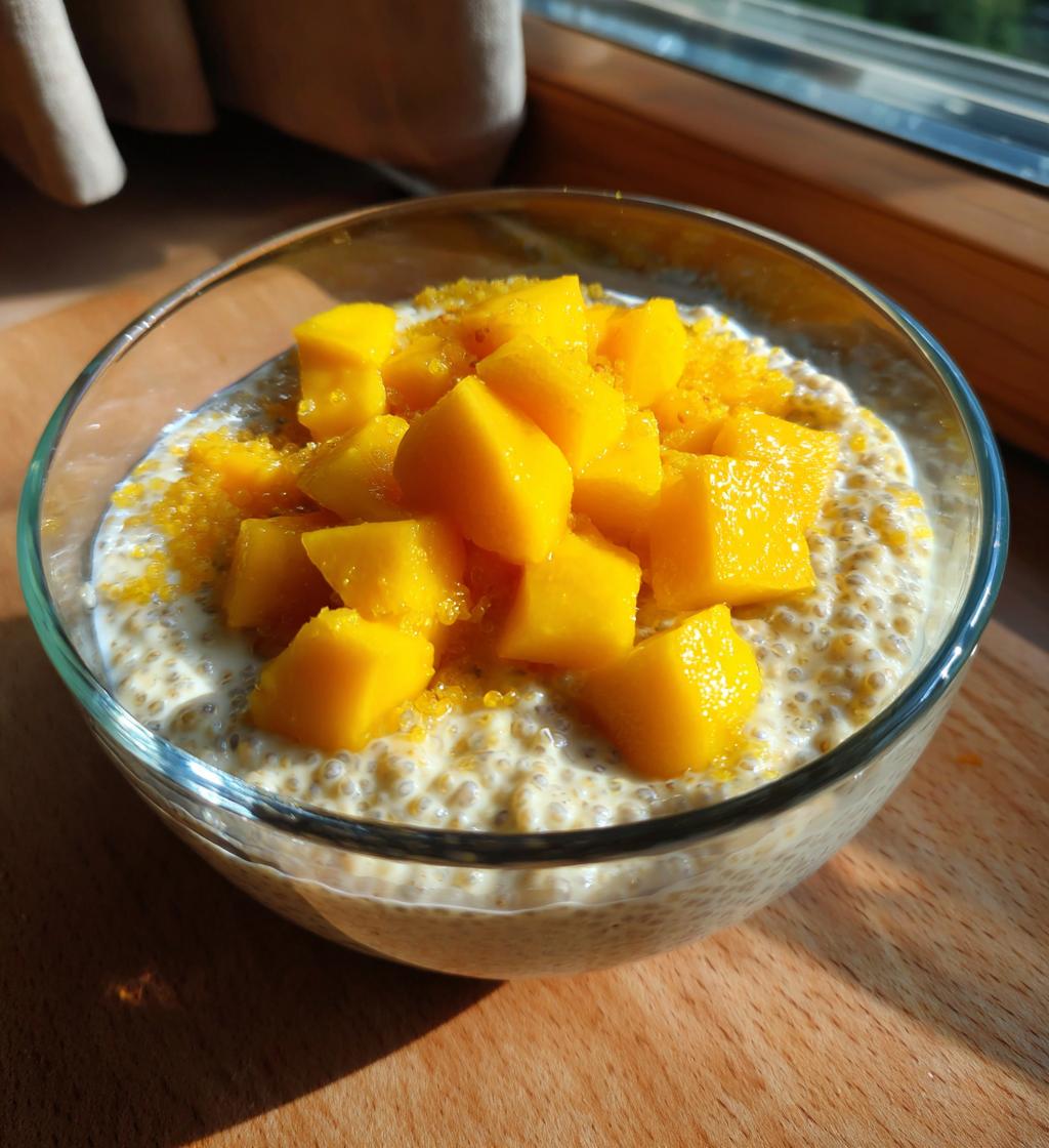 Mango Chia Breakfast Pudding