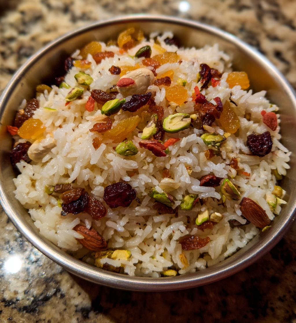 Middle Eastern Rice with Dried Fruit and Nuts
