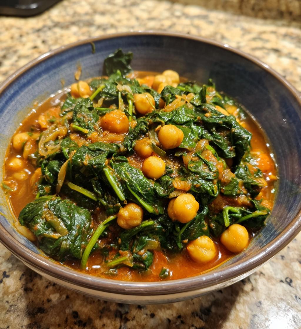 One-Pot Chickpea and Spinach Stew - detail 1