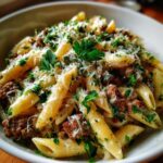 One-Pot Creamy Beef and Garlic Butter Pasta Recipe