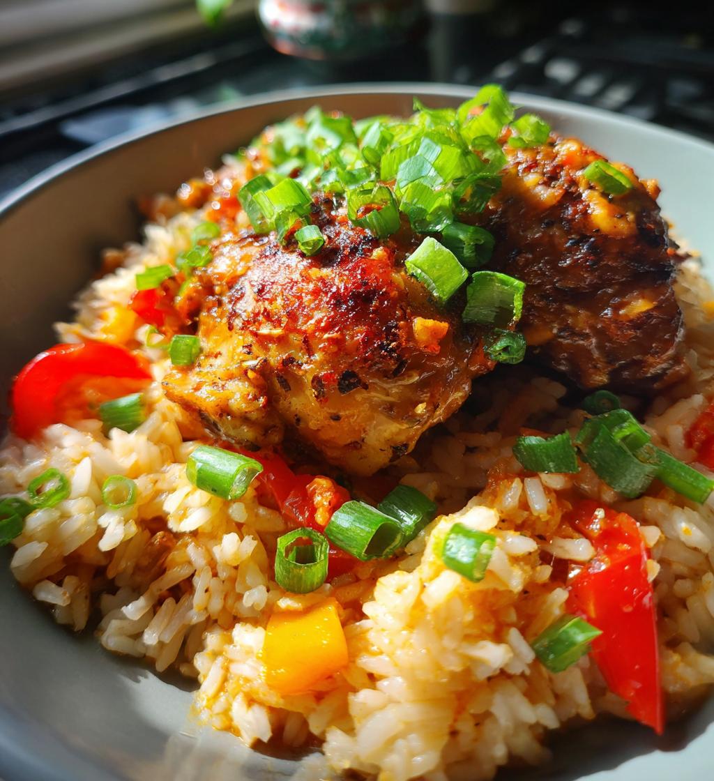 One-Pot Jerk Chicken with Rice & Peas