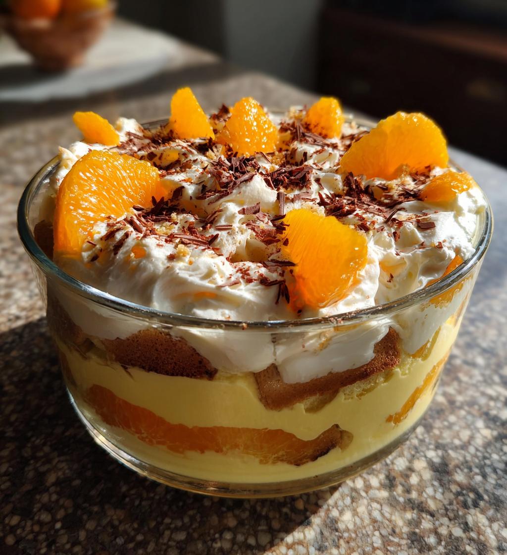 Orange Hot Cross Bun Trifle - detail 1