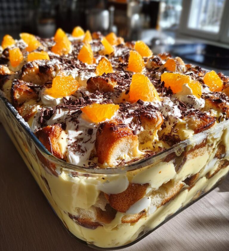 Orange Hot Cross Bun Trifle