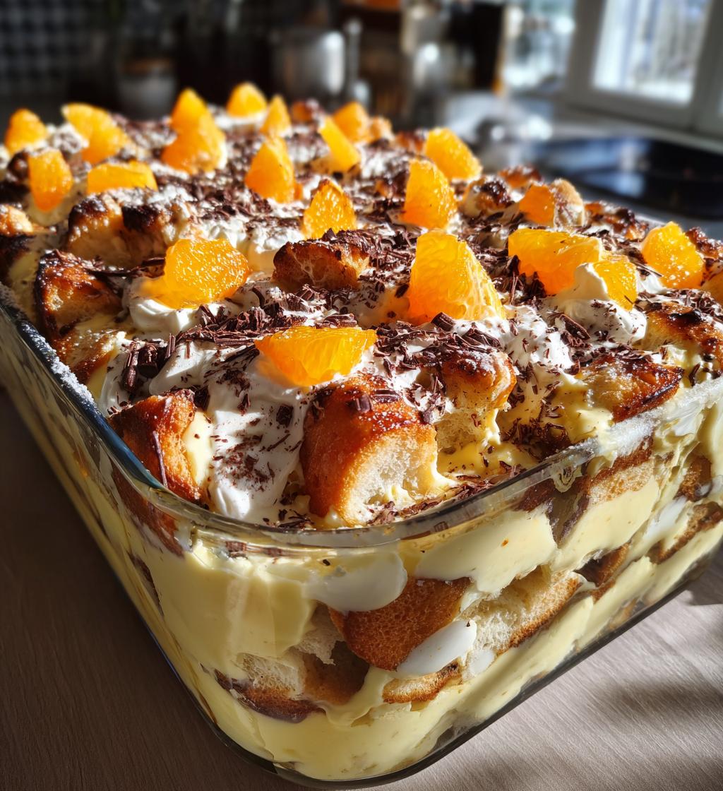 Orange Hot Cross Bun Trifle