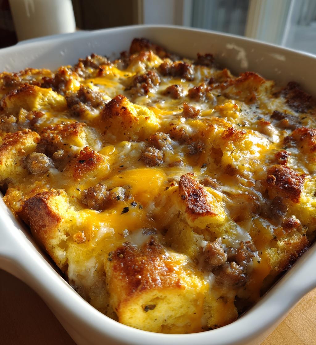 Overnight Biscuit Breakfast Casserole​ - detail 1