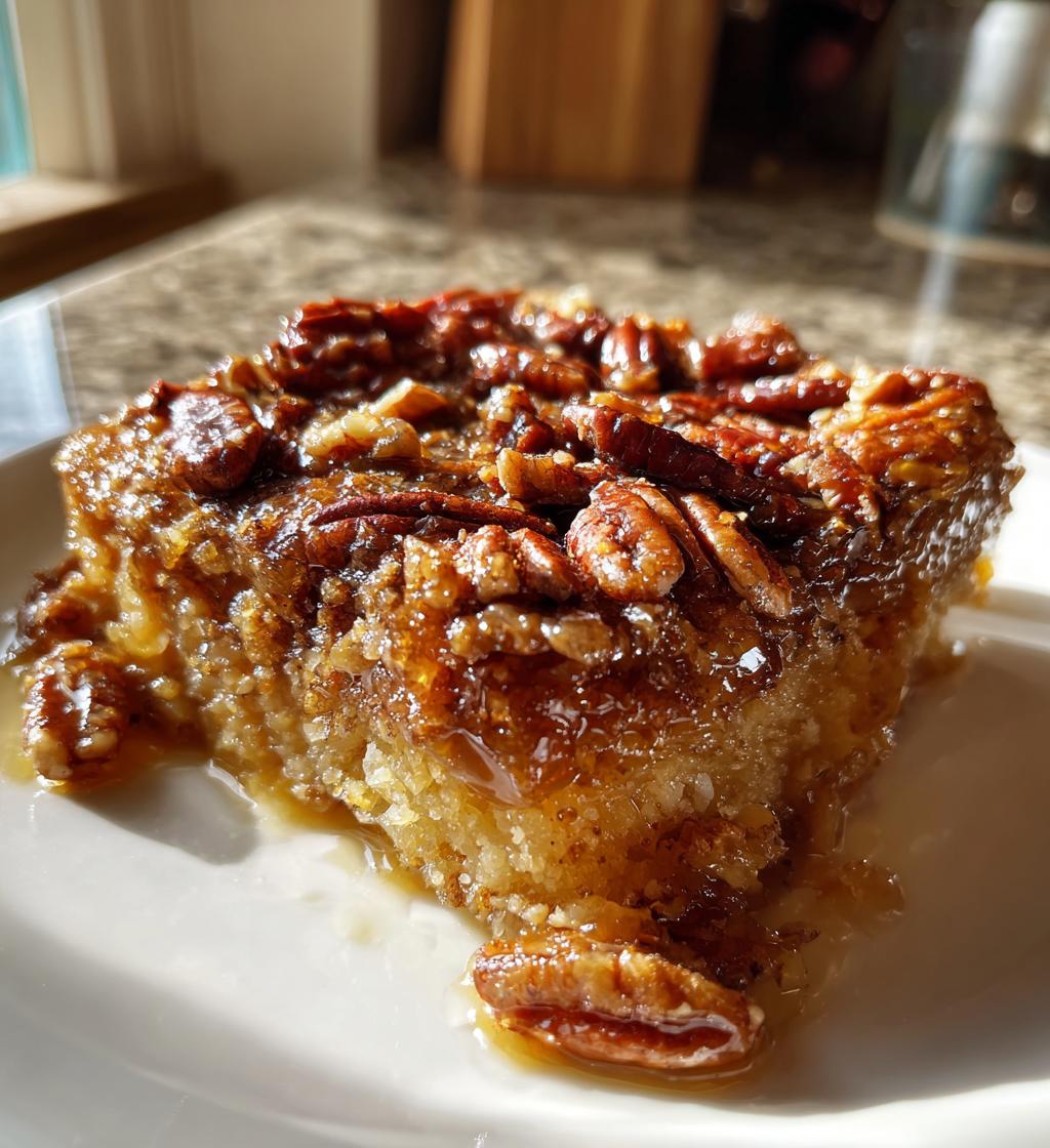 Pecan Pie Dump Cake - detail 1