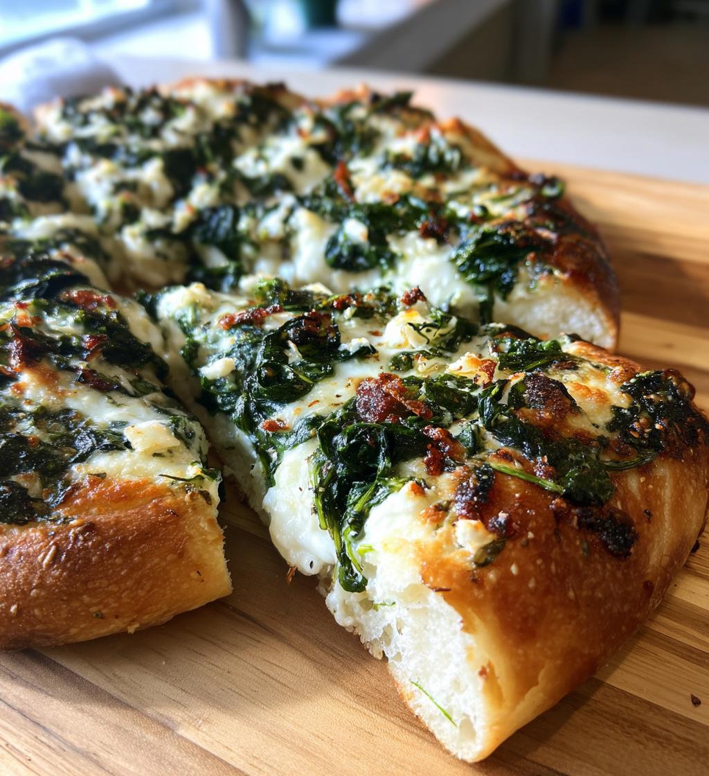 Roasted Garlic Spinach Pizza​ - detail 1