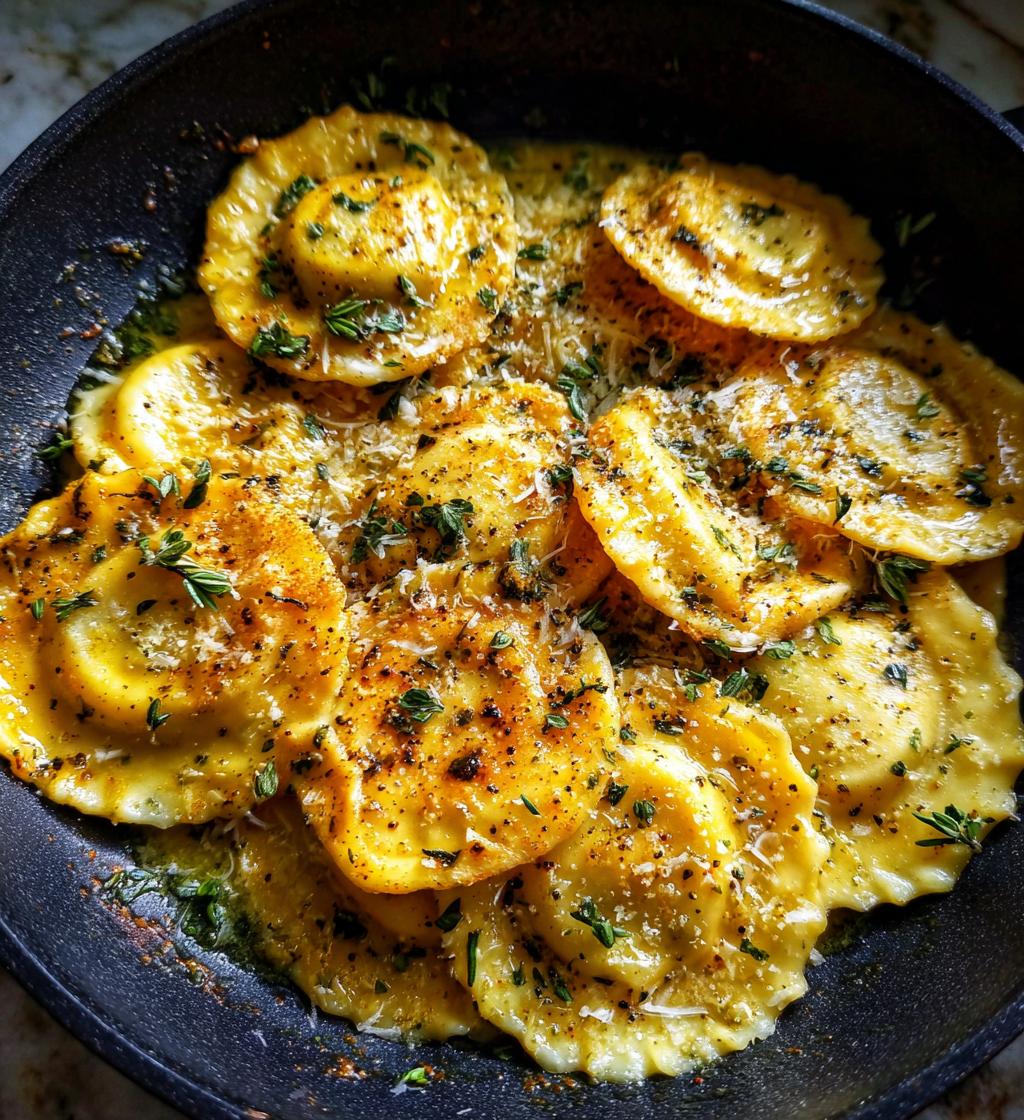 Sage Butter Pumpkin Cheese Ravioli - detail 1