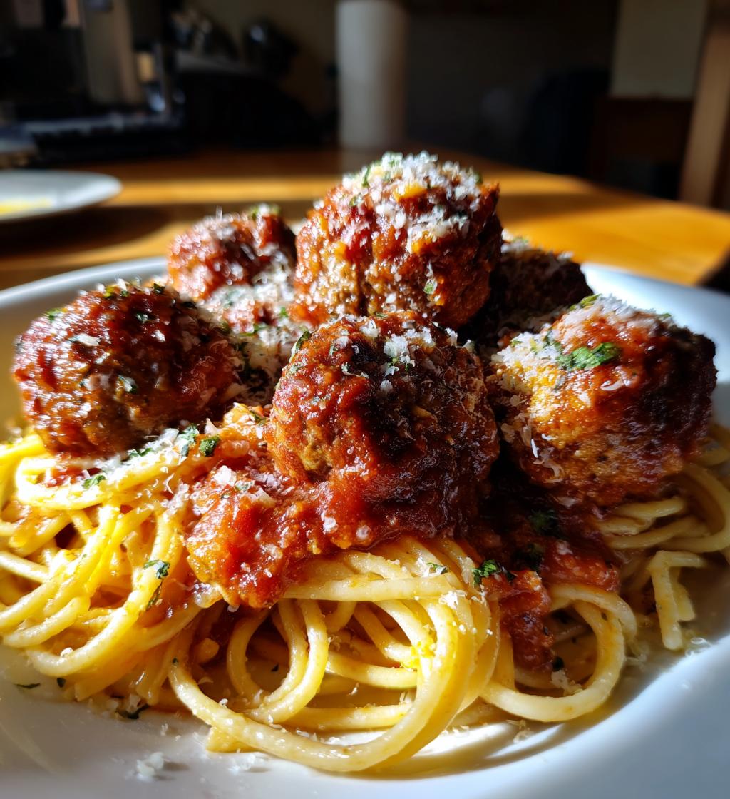 Spaghetti with Turkey Meatballs - detail 1