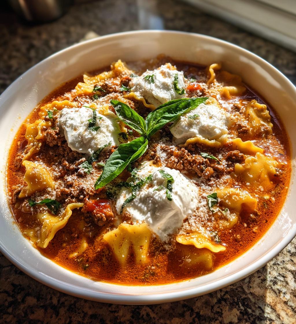 Spicy Lasagna Soup