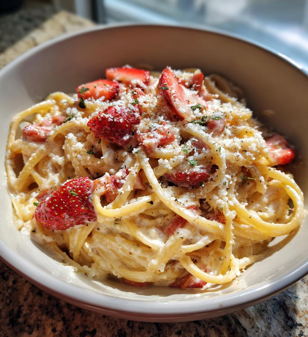 Strawberry Pasta (sweet‑savory strawberry cream pasta) - detail 1
