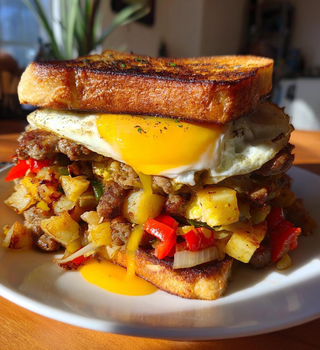The Ultimate All-In-One Breakfast Hash Sandwich - detail 1
