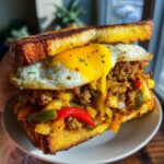 The Ultimate All-In-One Breakfast Hash Sandwich