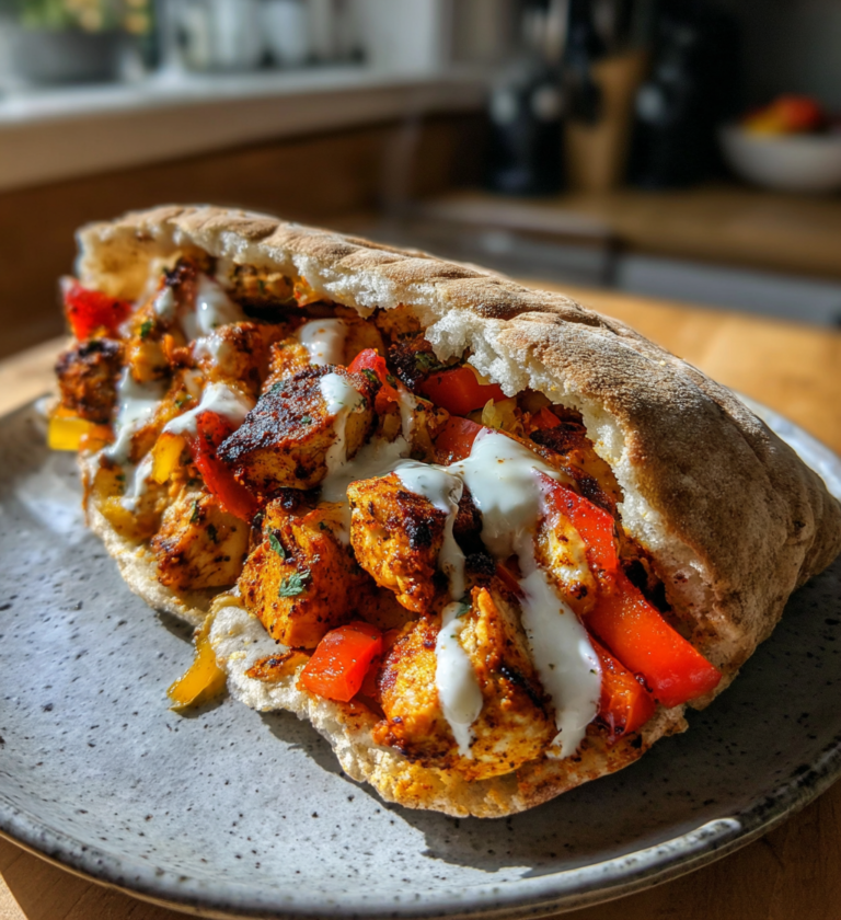 Sheet Pan Chicken Pitas: Incredible 1 Pan Dinner
