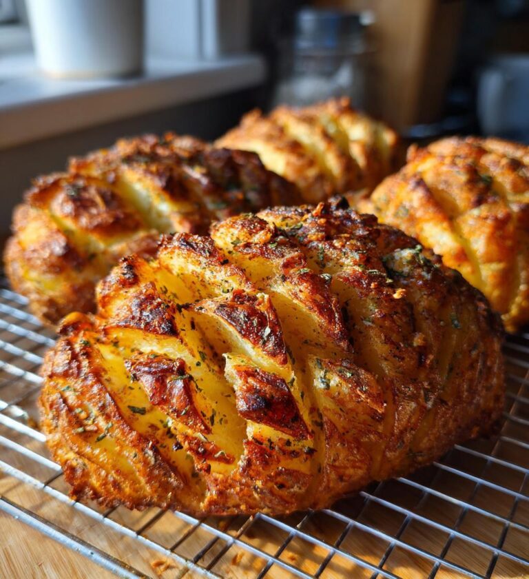 Accordion Potatoes (Air-fried lattice cut)