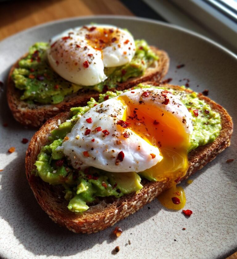 Avocado Egg Toast Halal