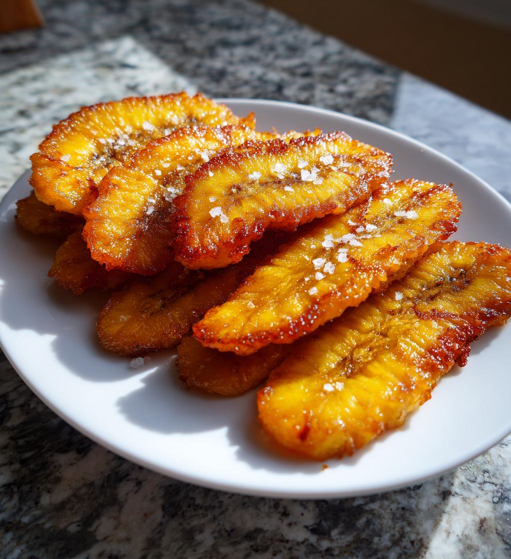 Bannann Peze (Double-fried Plantains) - detail 1