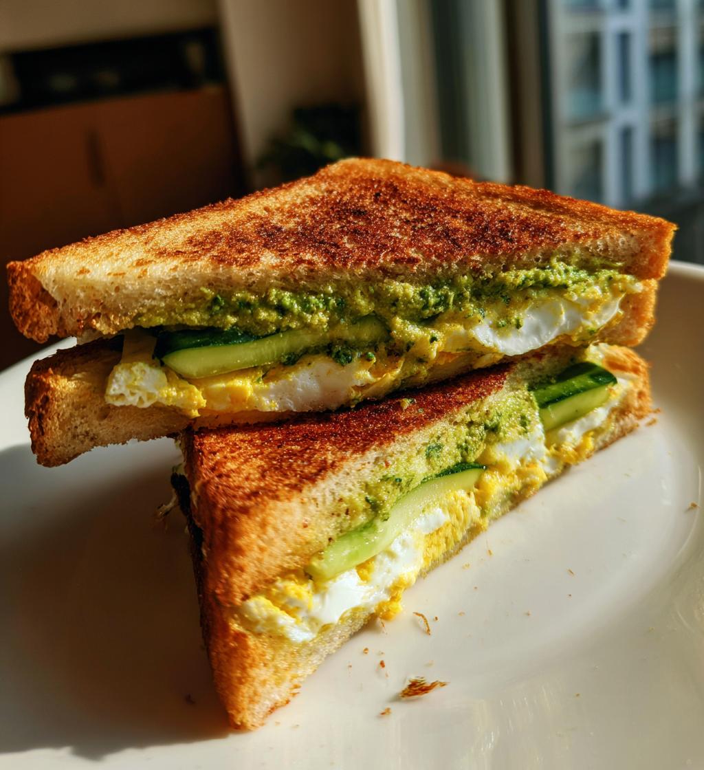 Bombay Sandwich (Chutney, Potato, Cucumber) - detail 1