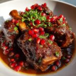 Braised Lamb Shanks in Pomegranate Juice