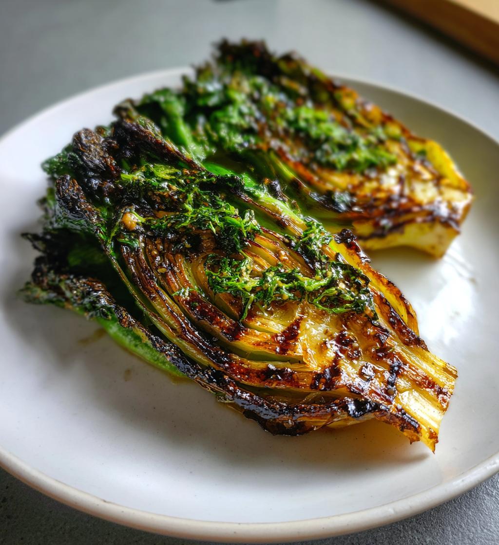 Charred Hispi Cabbage with Miso Butter - detail 1