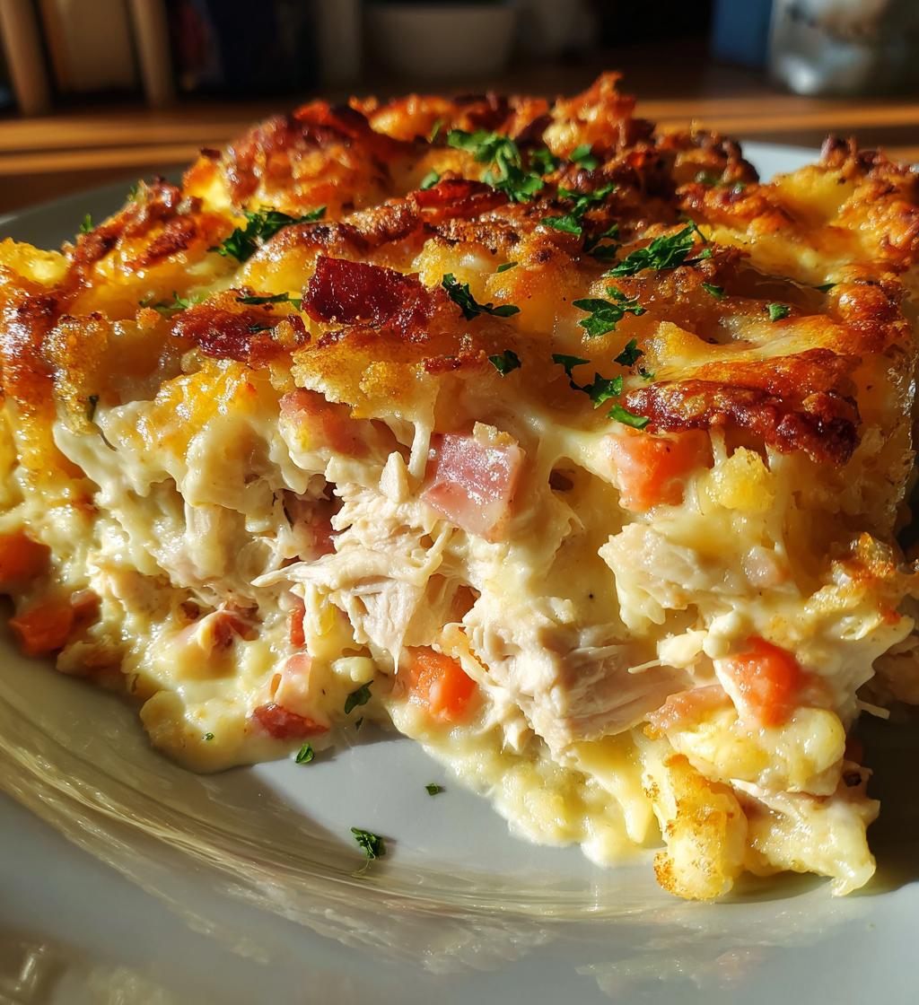 Chicken Cordon Bleu Casserole (Using turkey rashers instead of ham) - detail 1