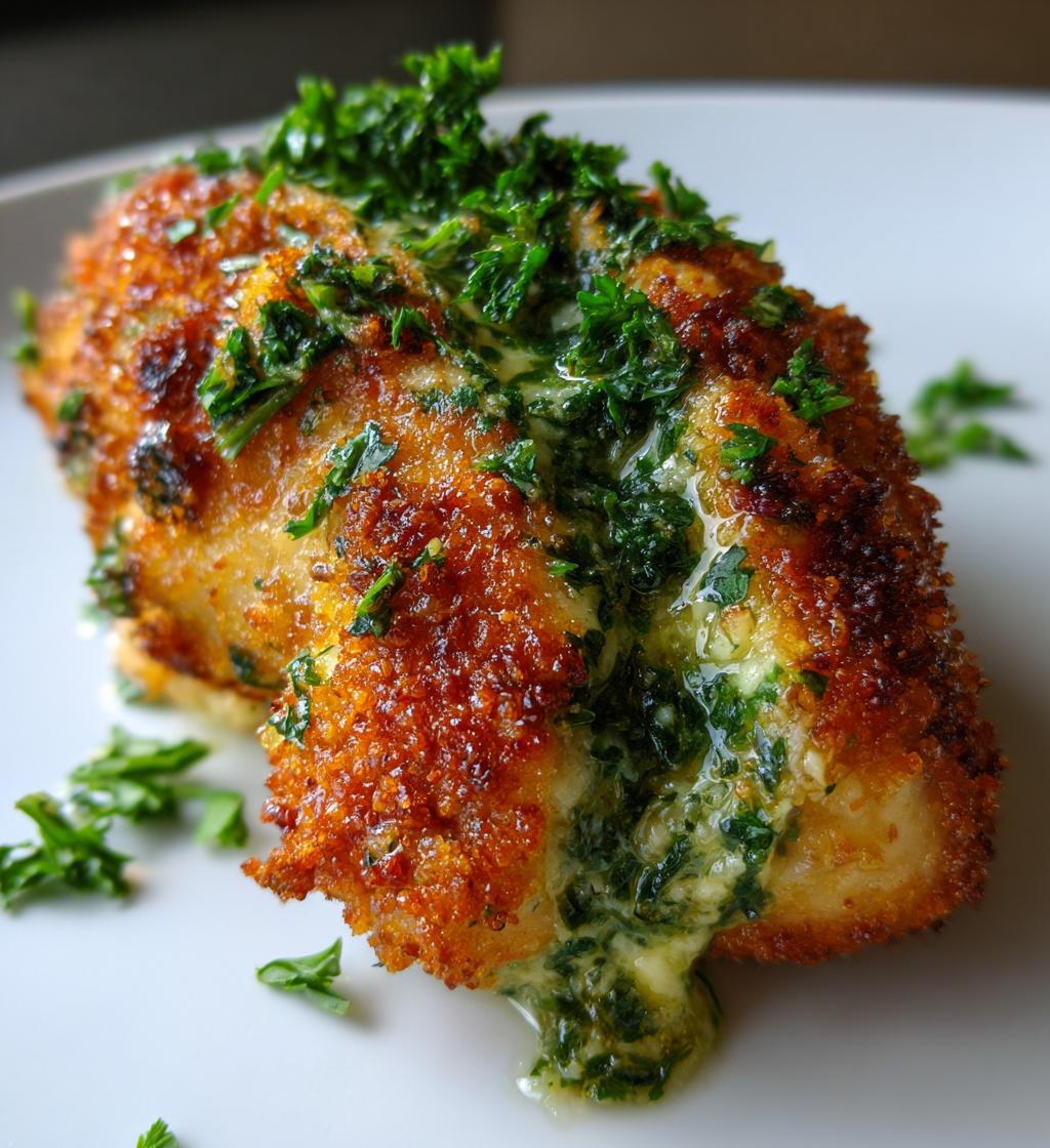 Chicken Kiev with Garlic Parsley Butter - detail 1